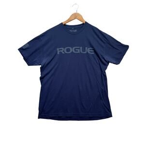 Rogue American CrossFit Fitness T Shirt Men's Blue Gym Workout Training XL